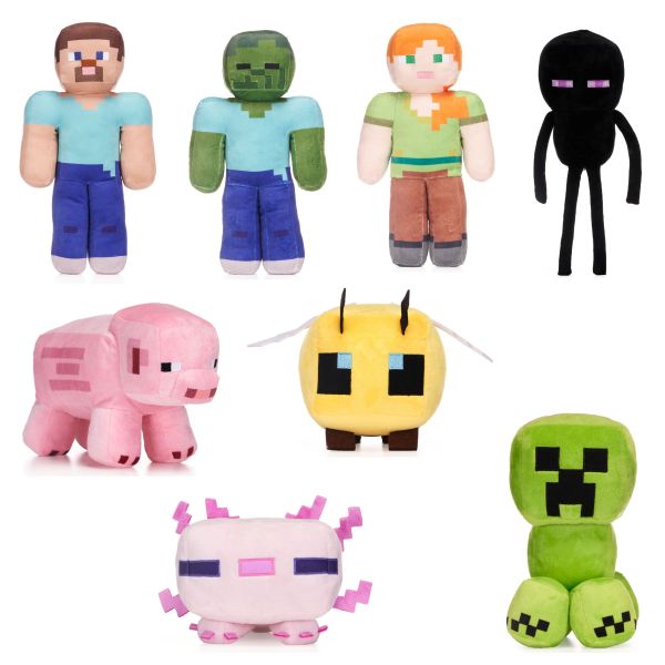 (Mis 3+) MINECRAFT Essential Peluche 28cm 8ass…x48